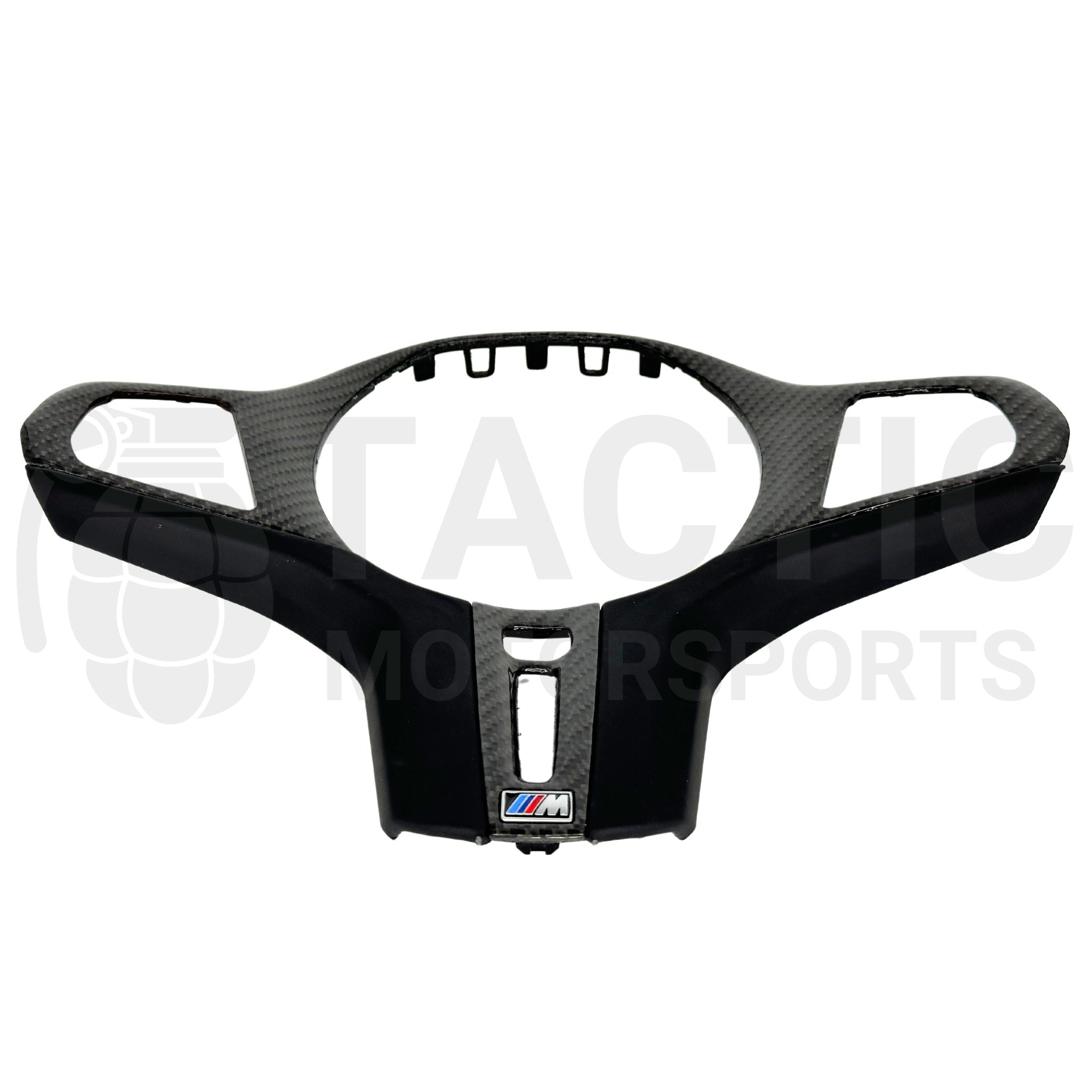 M Sport Real Carbon Fiber Steering Wheel Trim (Full Replacement) - G Series