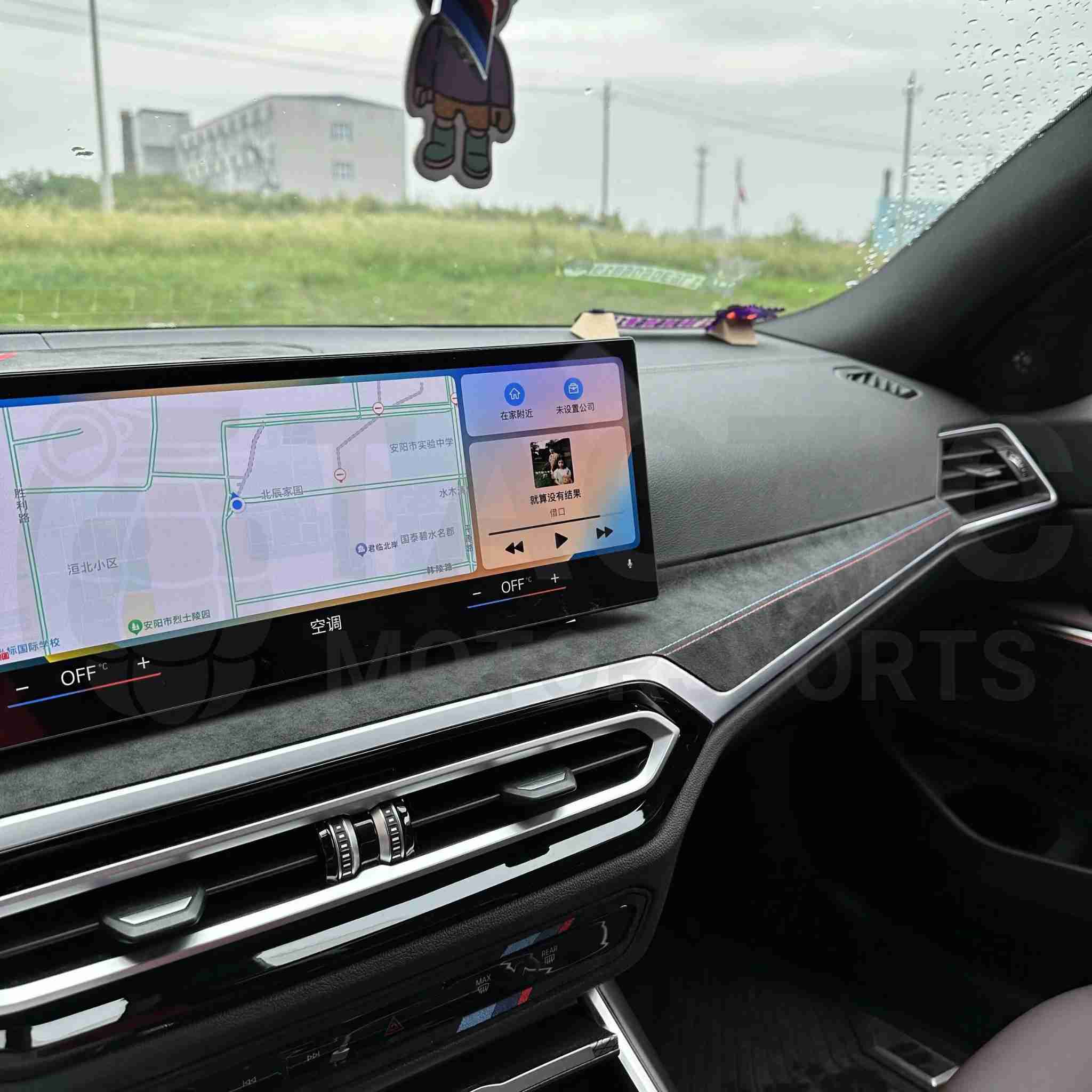 Kit de molduras interiores de Alcantara iDrive 8 (adhesivas) - Serie G