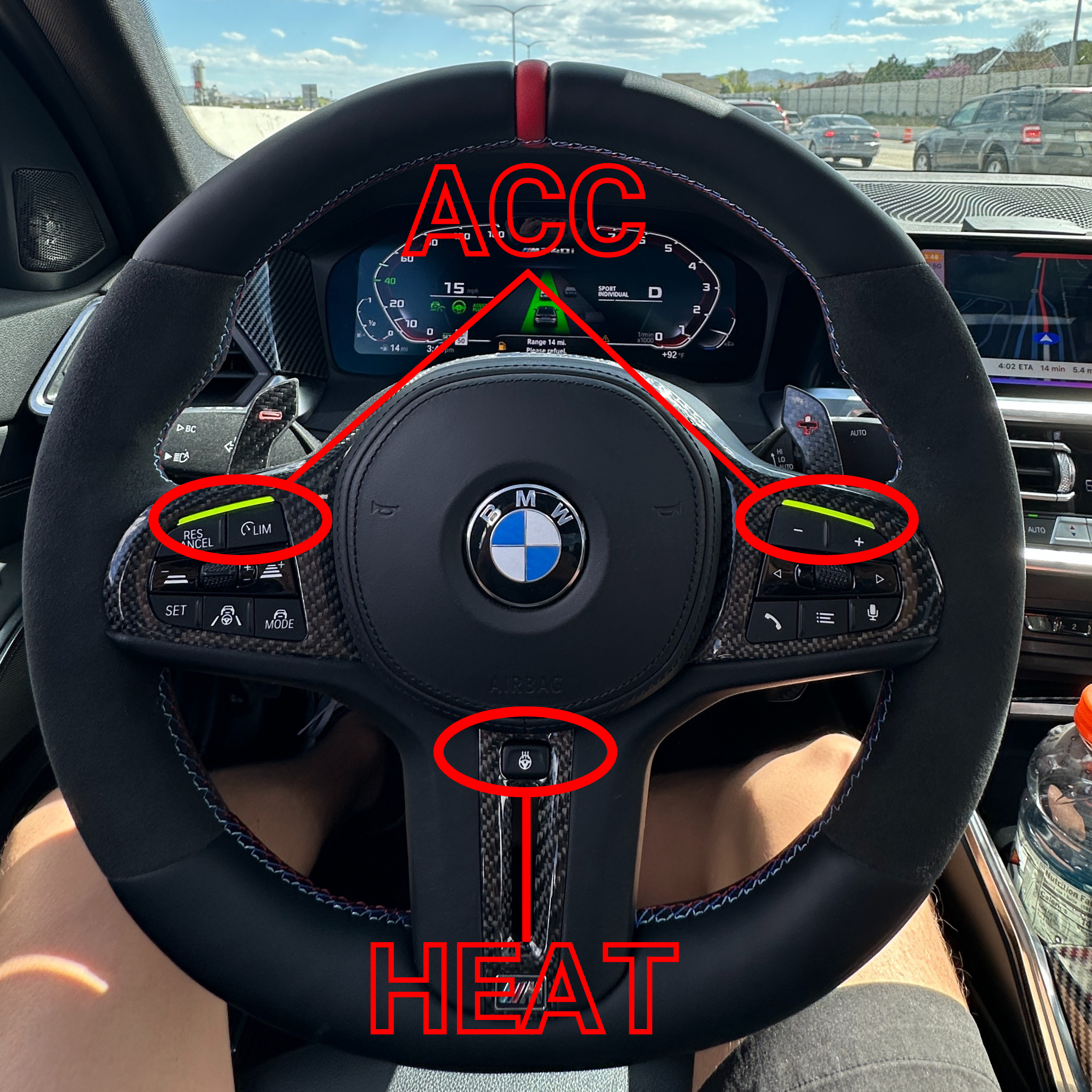 M Sport Real Carbon Fiber Steering Wheel Trim (Full Replacement) - G Series