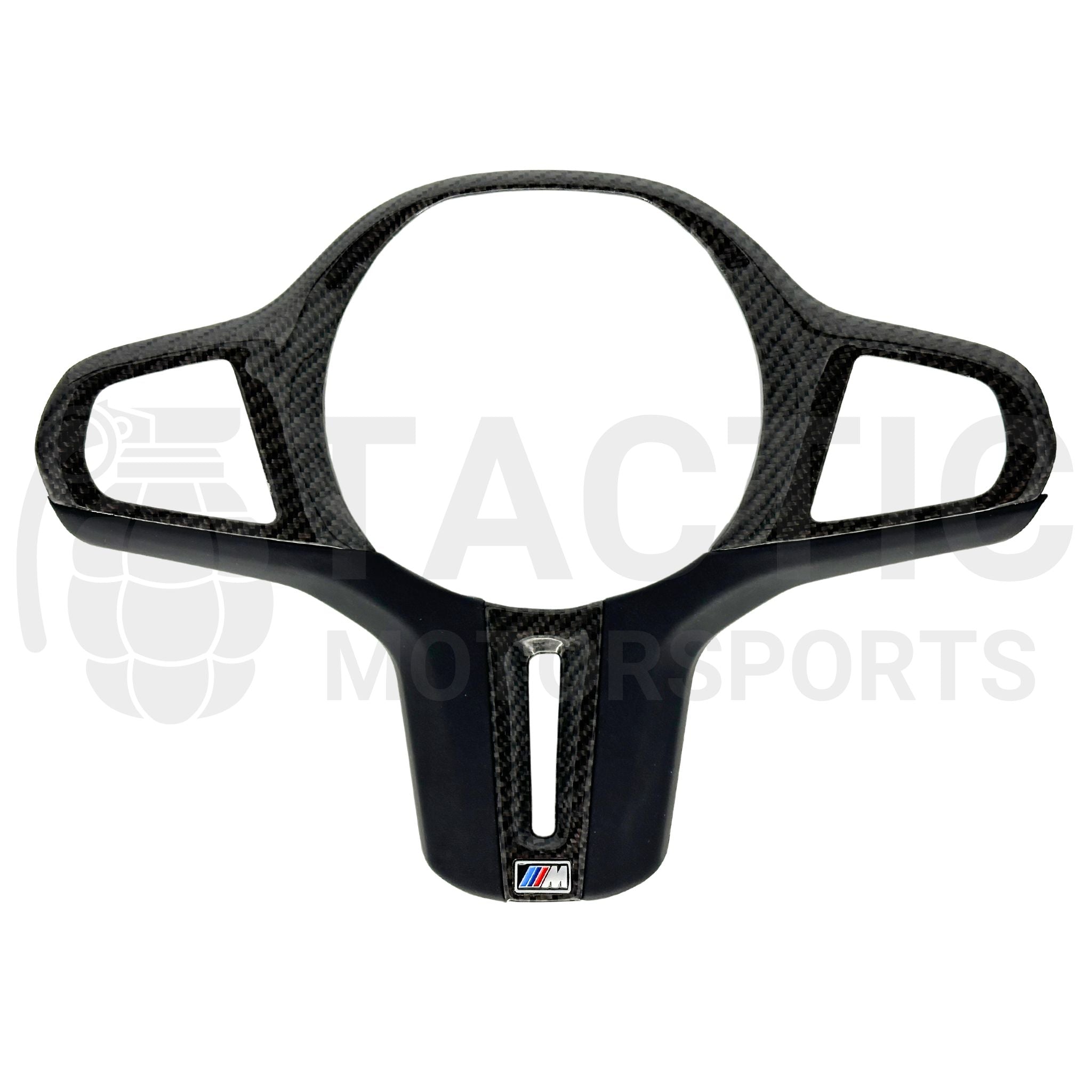 M Sport Real Carbon Fiber Steering Wheel Trim (Full Replacement) - G Series