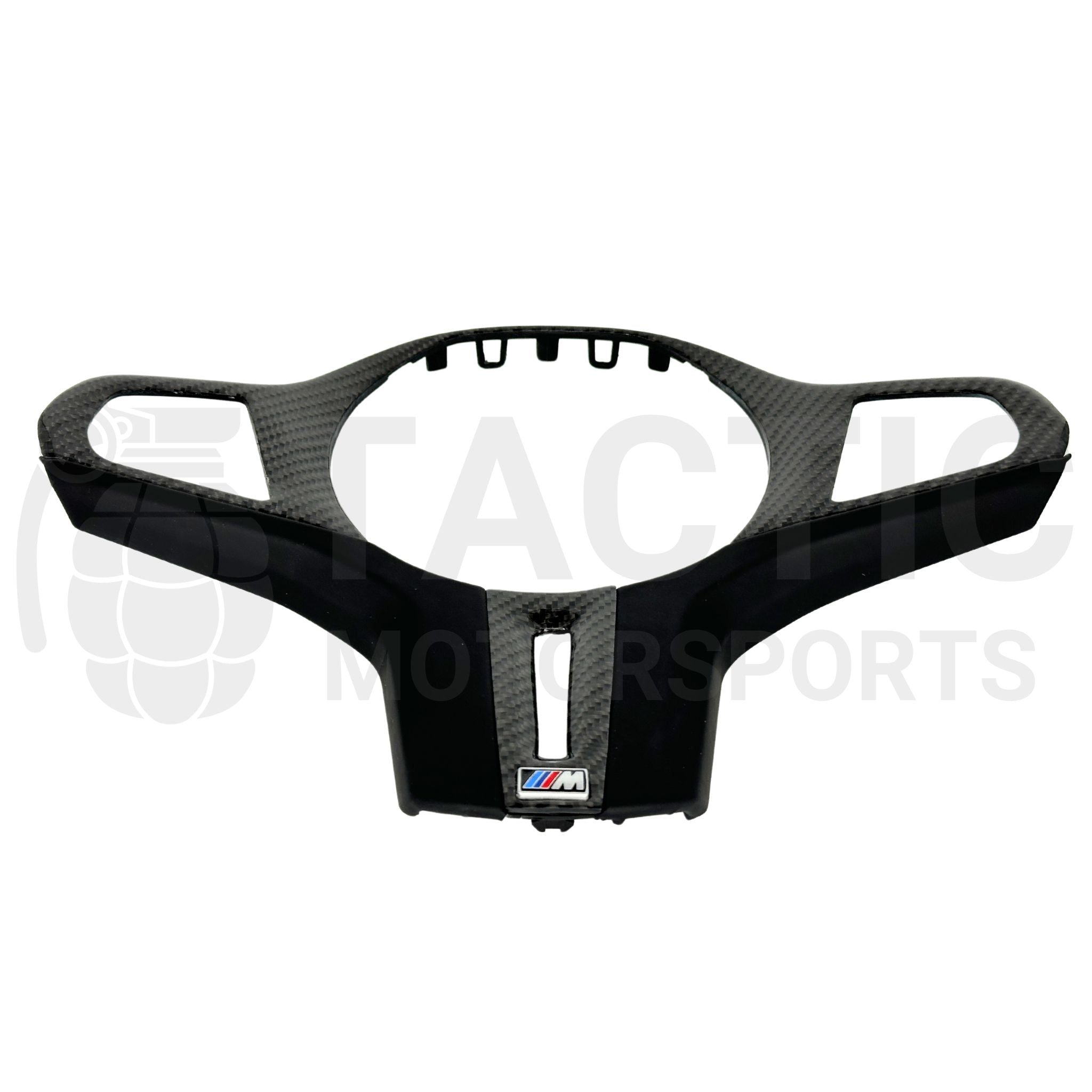 M Sport Real Carbon Fiber Steering Wheel Trim (Full Replacement) - G Series