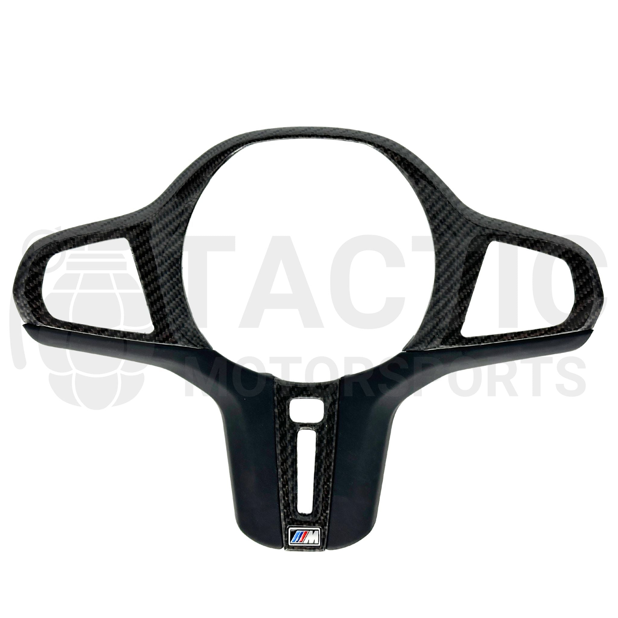 M Sport Real Carbon Fiber Steering Wheel Trim (Full Replacement) - G Series
