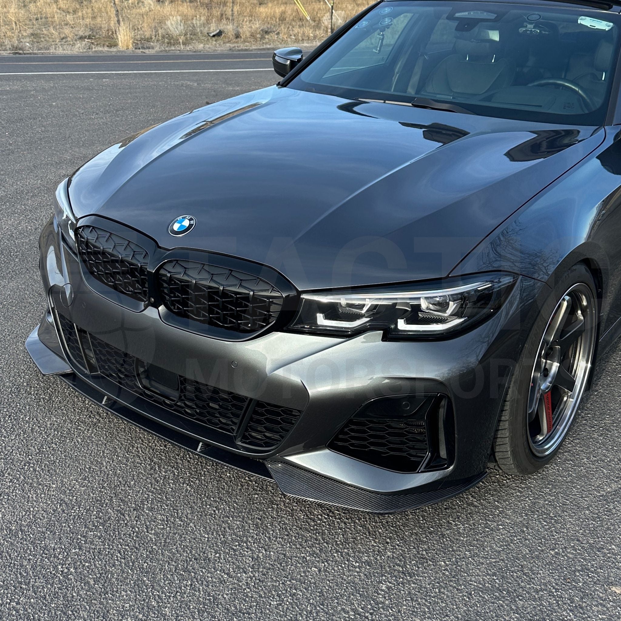 M340i 330i Real Carbon Fiber Front Lip 3 Piece