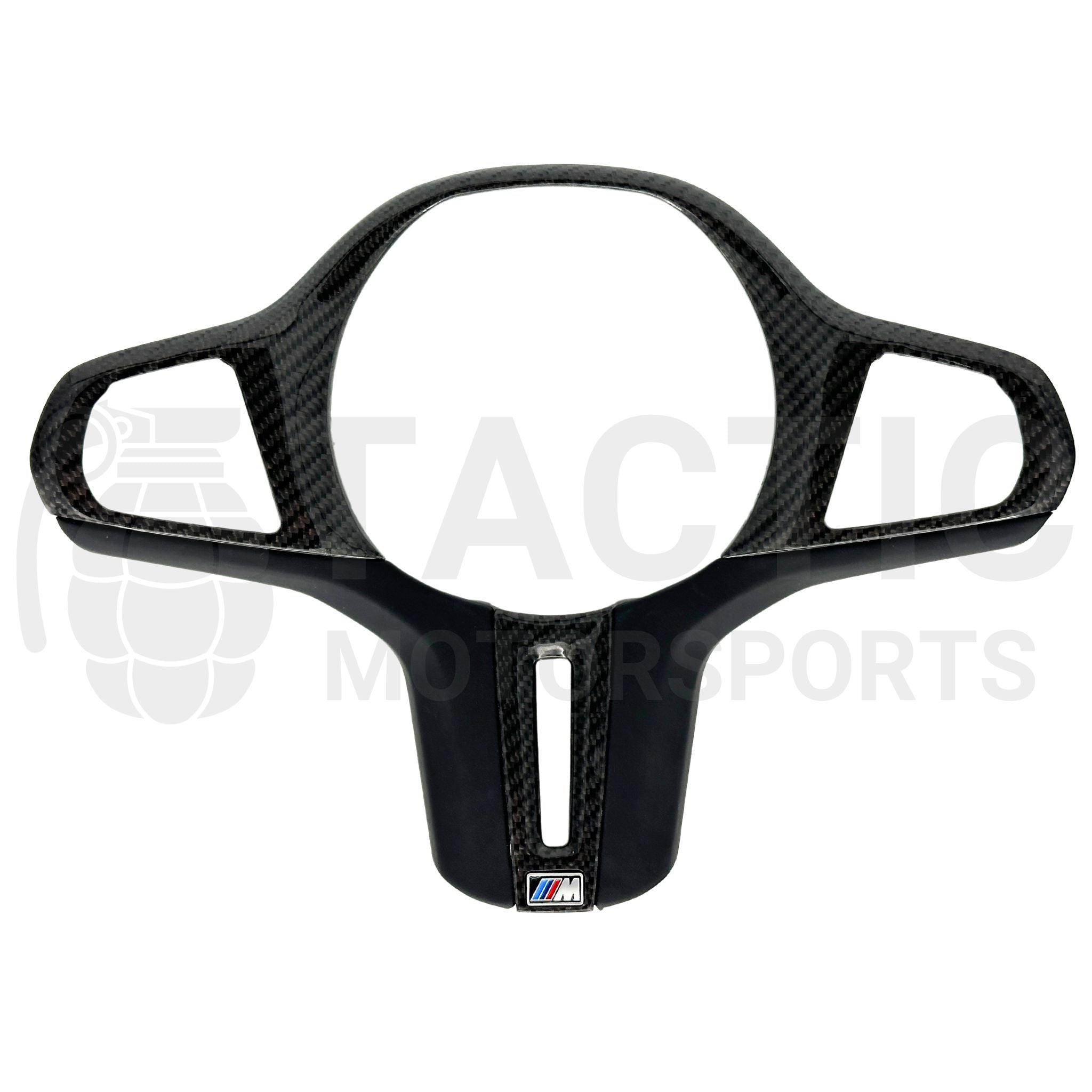 M Sport Real Carbon Fiber Steering Wheel Trim (Full Replacement) - G Series