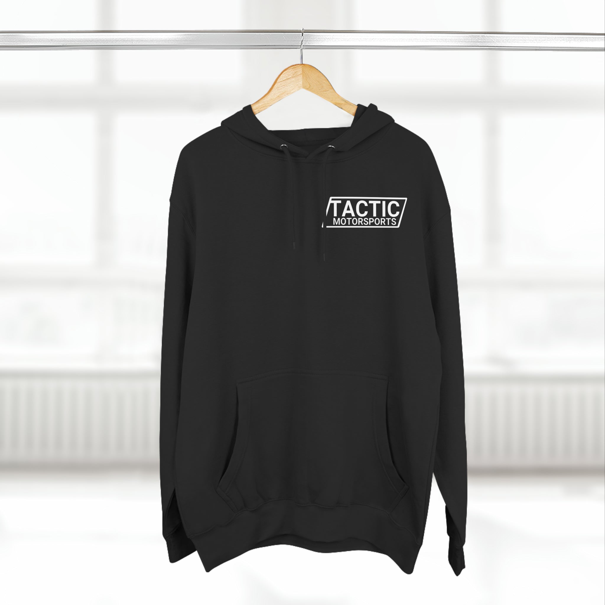 Tactic Motorsports – Premium-Kapuzenpullover in Schwarz