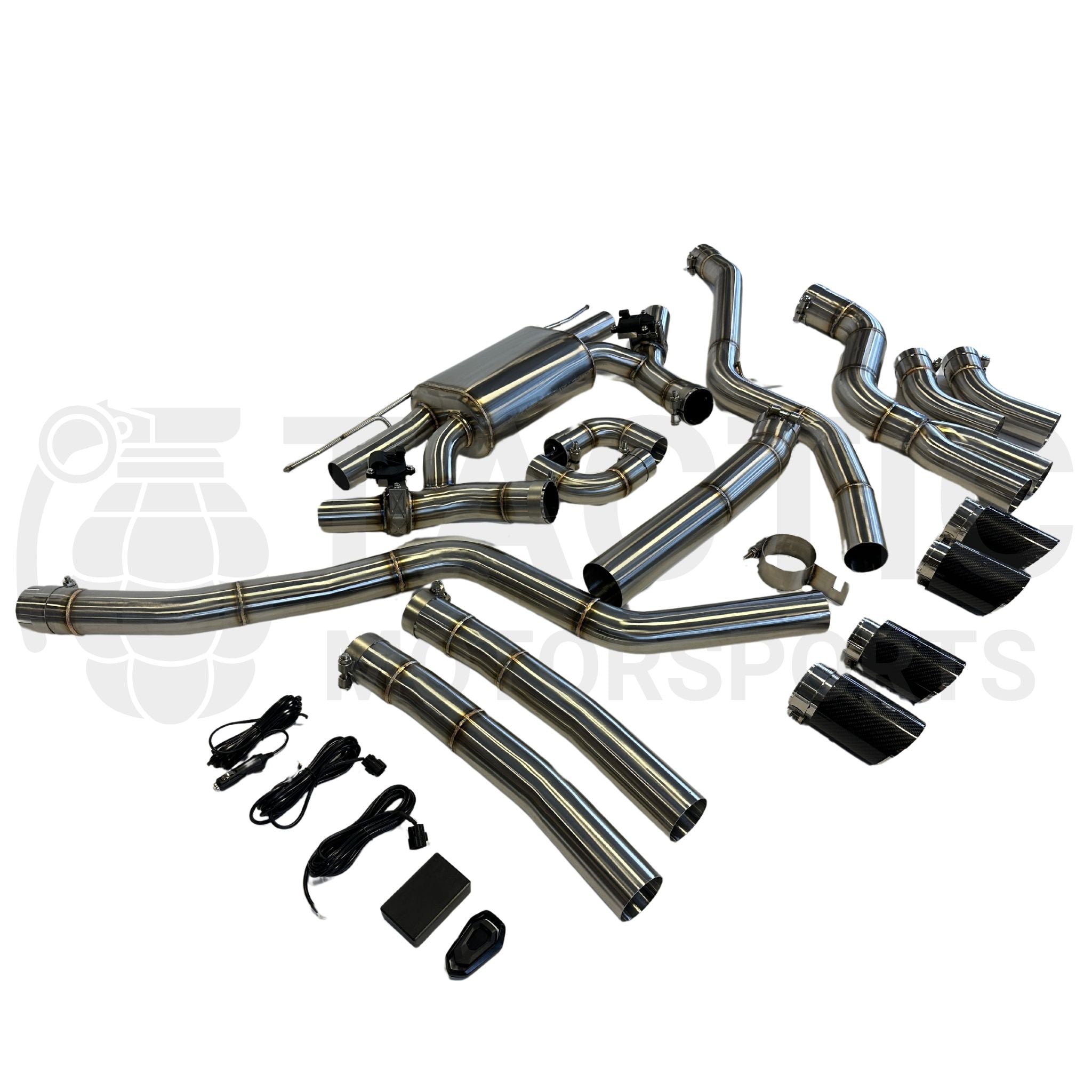 Sistema de escape con válvula de acero inoxidable M340i M440i B58