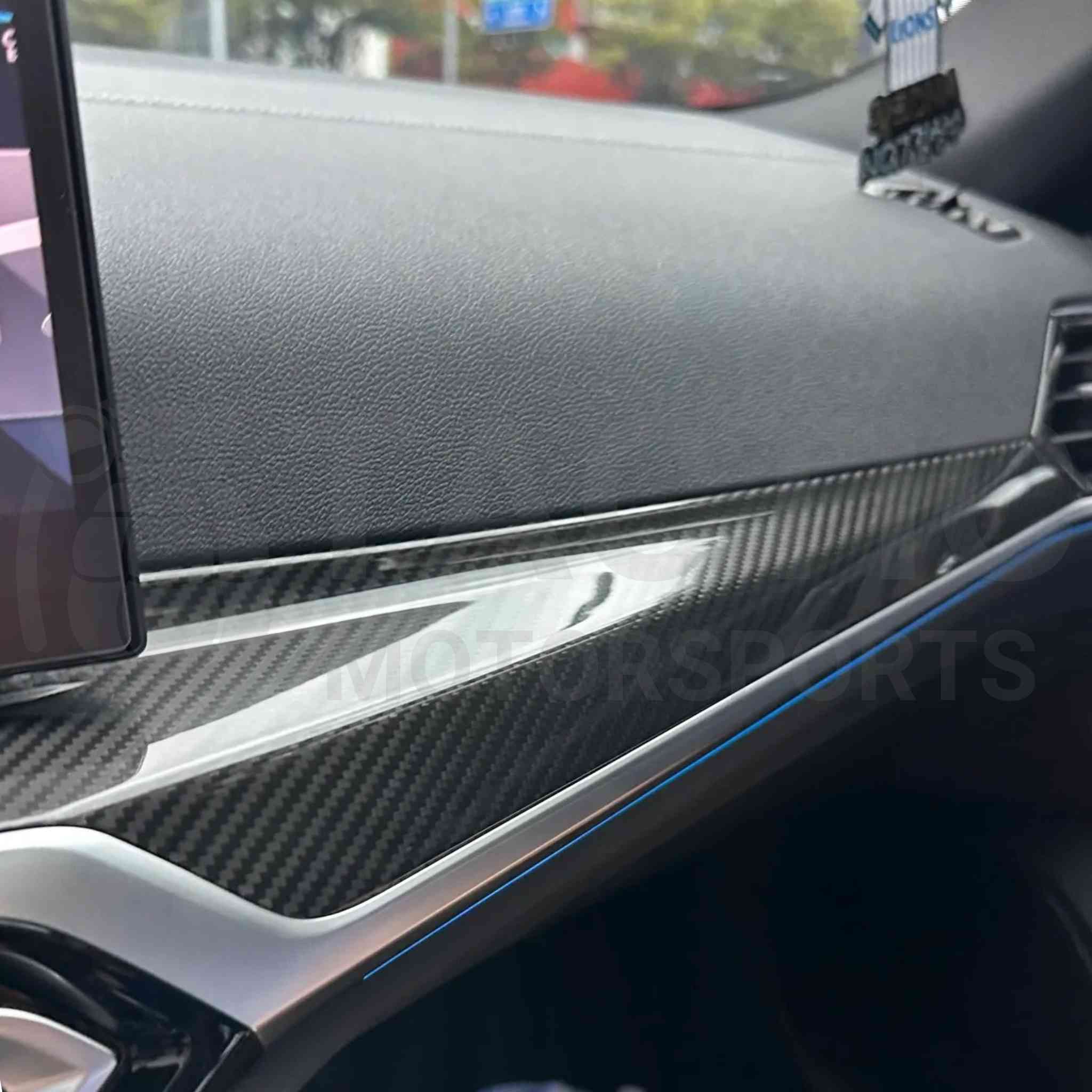 iDrive 8 Real Carbon Fiber Interior Trim Kit (Stick On) - G Series