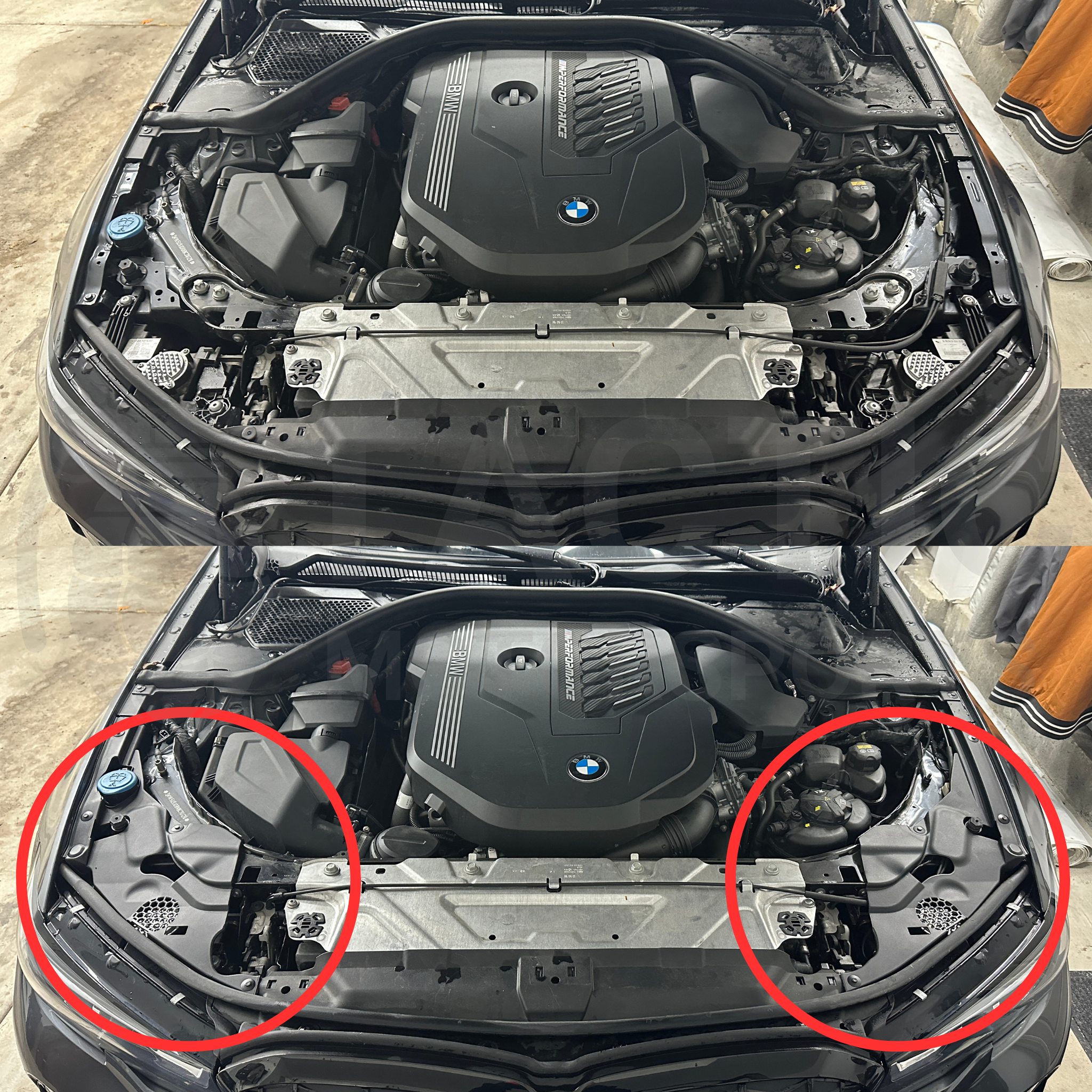 Cubiertas de faros delanteros estilo OEM M340i 330i